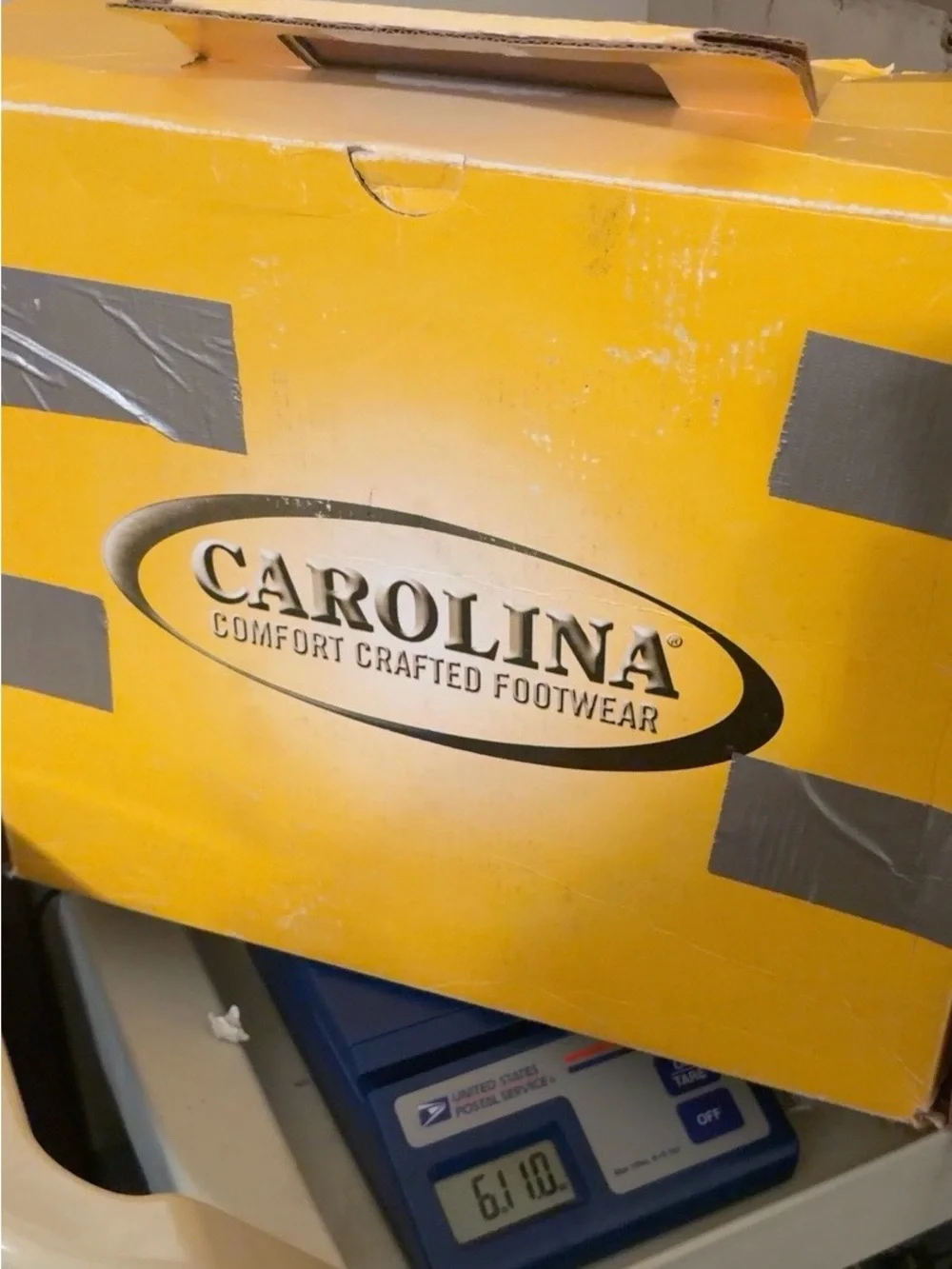 Carolina CA604 Work Boots Size 13 EE Wide USA Made Met Guard Leather NOS